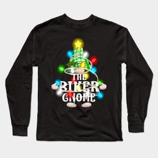 The Biker Gnome Christmas Matching Family Shirt Long Sleeve T-Shirt